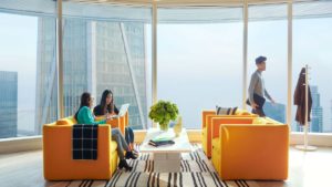 co-working space at WeWork